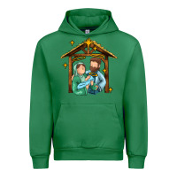 Emerald jesus newborn oh holy night Urban Hoodie - MaliasSmallBusiness