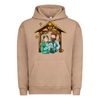 Pigment Burro jesus newborn oh holy night Urban Hoodie - MaliasSmallBusiness