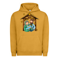 Jesus Newborn Oh Holy Night Urban Hoodie | Teevron