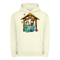 Pigment Pistachio jesus newborn oh holy night Urban Hoodie - MaliasSmallBusiness