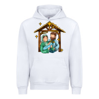 White jesus newborn oh holy night Urban Hoodie - MaliasSmallBusiness