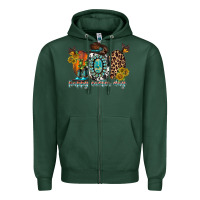 Sports Green happy easter egg western Zipper Hoodie - RacoonDesign
