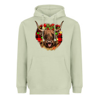 Highland Cow  Christmas Heavyweight Hoodie | Teevron
