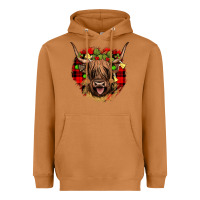 Meerkat highland cow  christmas Heavyweight Hoodie - JahusDesignShop
