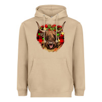 Mushroom highland cow  christmas Heavyweight Hoodie - JahusDesignShop