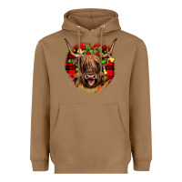 Toasted Coconut highland cow  christmas Heavyweight Hoodie - JahusDesignShop