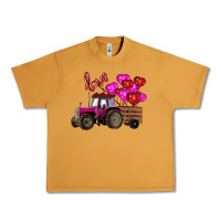 Peanut Butter Valentine's day pink tractor with pin heart balloons Urban Heavy Tee - RanaPortraitStore