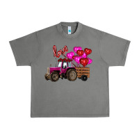 Tornado Valentine's day pink tractor with pin heart balloons Urban Heavy Tee - RanaPortraitStore