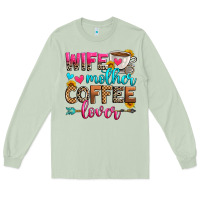 Matcha wife mother coffee lover Long Sleeve Tee - Zillion Design Studio