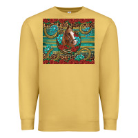 Western Horse Horseshoe Roses Gemstones Glitter Wooden Premium Sweatshirt | Teevron