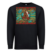Black western horse horseshoe roses gemstones glitter wooden Premium Sweatshirt - Artiststas