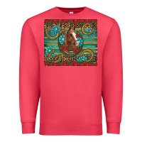 Cardinal western horse horseshoe roses gemstones glitter wooden Premium Sweatshirt - Artiststas