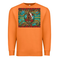 Carrot western horse horseshoe roses gemstones glitter wooden Premium Sweatshirt - Artiststas