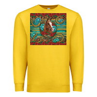 Lemon western horse horseshoe roses gemstones glitter wooden Premium Sweatshirt - Artiststas