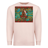 Pale Pink western horse horseshoe roses gemstones glitter wooden Premium Sweatshirt - Artiststas