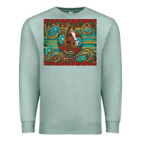 Seafoam western horse horseshoe roses gemstones glitter wooden Premium Sweatshirt - Artiststas