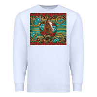White western horse horseshoe roses gemstones glitter wooden Premium Sweatshirt - Artiststas