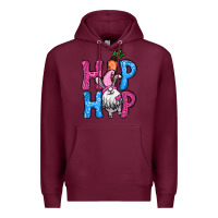Burgundy Easter hip hop gnome Premium Hoodie - NancyCooperArtShop