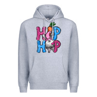 Heather Grey Easter hip hop gnome Premium Hoodie - NancyCooperArtShop