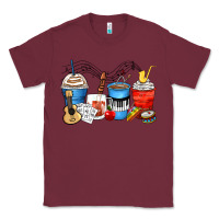 Burgundy music teacher coffee cups Classic Tee - Zillion Design Studio