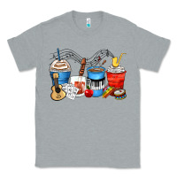 Heather Grey music teacher coffee cups Classic Tee - Zillion Design Studio