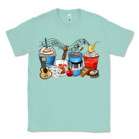 Seafoam music teacher coffee cups Classic Tee - Zillion Design Studio