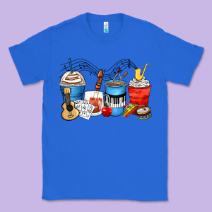 Music Teacher Coffee Cups Classic Tee Designed By Zillion Design Studio