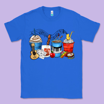 Music Teacher Coffee Cups Classic Tee Designed By Zillion Design Studio