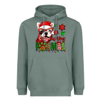 Sage merry pawmas christmas french bulldog Heavyweight Hoodie - Jasminsmagicworld