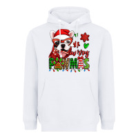 White merry pawmas christmas french bulldog Heavyweight Hoodie - Jasminsmagicworld