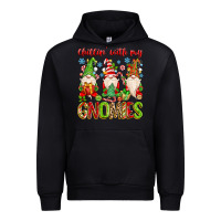 Black chillin with my gnomies Urban Hoodie - MaliasSmallBusiness