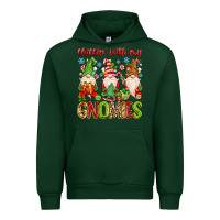 Forest Green chillin with my gnomies Urban Hoodie - MaliasSmallBusiness