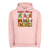 Pigment Salmon chillin with my gnomies Urban Hoodie - MaliasSmallBusiness