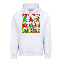 White chillin with my gnomies Urban Hoodie - MaliasSmallBusiness