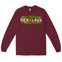 Burgundy Mexicana Long Sleeve Tee - texasbilliewilder