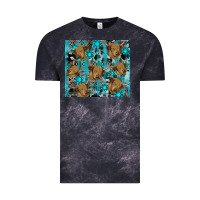 Cloud Black western aztec highland cow Vintage Tee - RanaPortraitStore