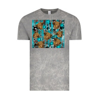 Cloud Rock western aztec highland cow Vintage Tee - RanaPortraitStore