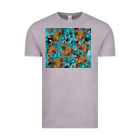 Vintage Zinc western aztec highland cow Vintage Tee - RanaPortraitStore