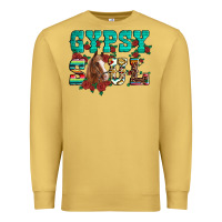 Antique Gold western gypsy soul horse roses serape aztec leopard Premium Sweatshirt - Artiststas