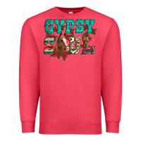 Cardinal western gypsy soul horse roses serape aztec leopard Premium Sweatshirt - Artiststas