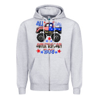 Heather Grey all american boy Zipper Hoodie - HRA Design Shop