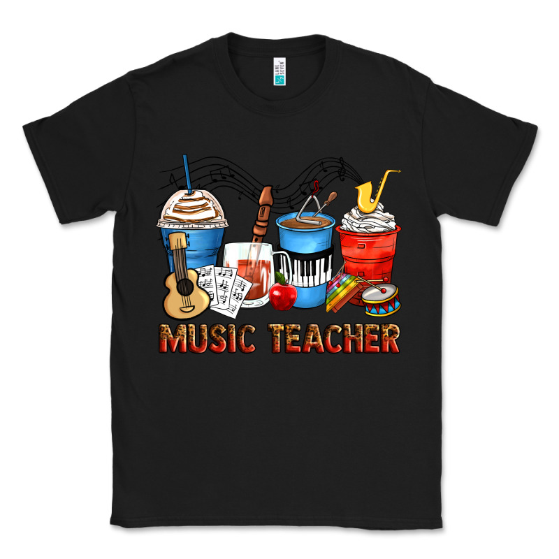 Music Teacher Coffee Cups Classic Tee by Zillion Design Studio | Teevron