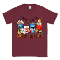 Burgundy music teacher coffee cups Classic Tee - Zillion Design Studio