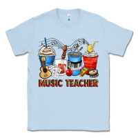 Dusty Blue music teacher coffee cups Classic Tee - Zillion Design Studio