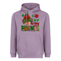 Lavender merry pawmas christmas dachshund Heavyweight Hoodie - Jasminsmagicworld