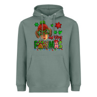 Sage merry pawmas christmas dachshund Heavyweight Hoodie - Jasminsmagicworld