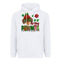 Merry Pawmas Christmas Dachshund Heavyweight Hoodie | Teevron