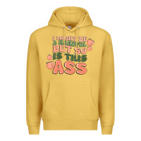 Antique Gold i might be a handful but so is this ass Premium Hoodie - MaliasSmallBusiness