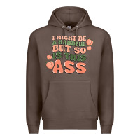 Coffee i might be a handful but so is this ass Premium Hoodie - MaliasSmallBusiness
