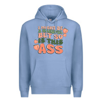 Colony Blue i might be a handful but so is this ass Premium Hoodie - MaliasSmallBusiness